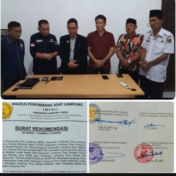 10 Organisasi Lampung Timur Bersatu Desak Pengembalian Sisa Dana Rp 43 Miliar ke Kas Daerah