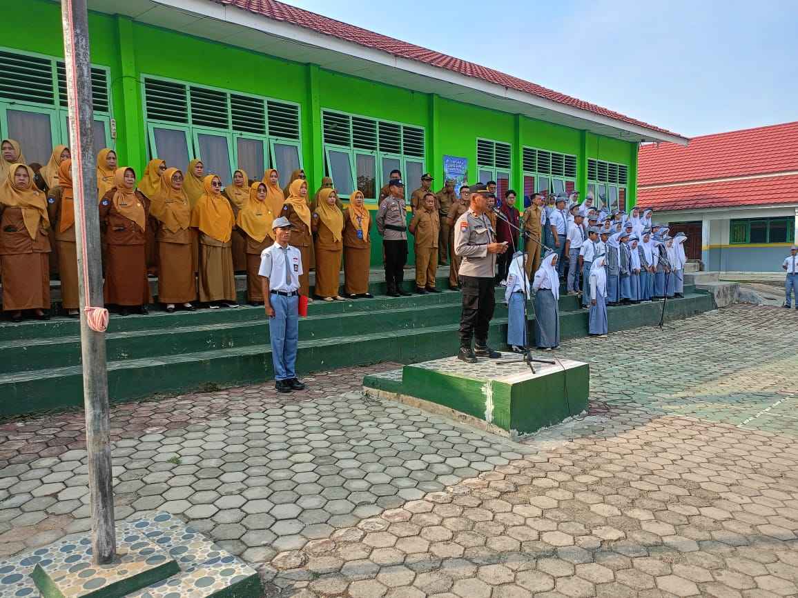 Sat Binmas Polres Lampung Utara Kawal Generasi Emas: Disiplin Tinggi, Narkoba Minggir, Bullying Kabur!