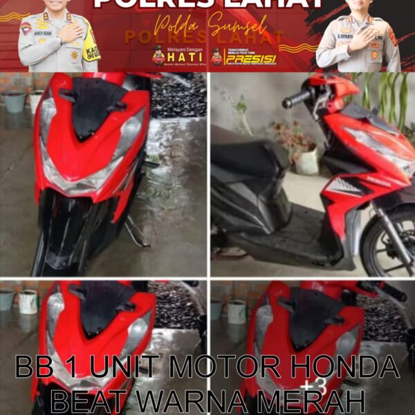 Tim Jagal Bandit Satreskrim Polres Lahat Bekuk Tindak Pidana Ranmor