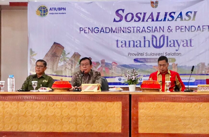 ATR/BPN Sosialisasi Pentingnya Pengadministrasian dan Pendaftaran Tanah Ulayat