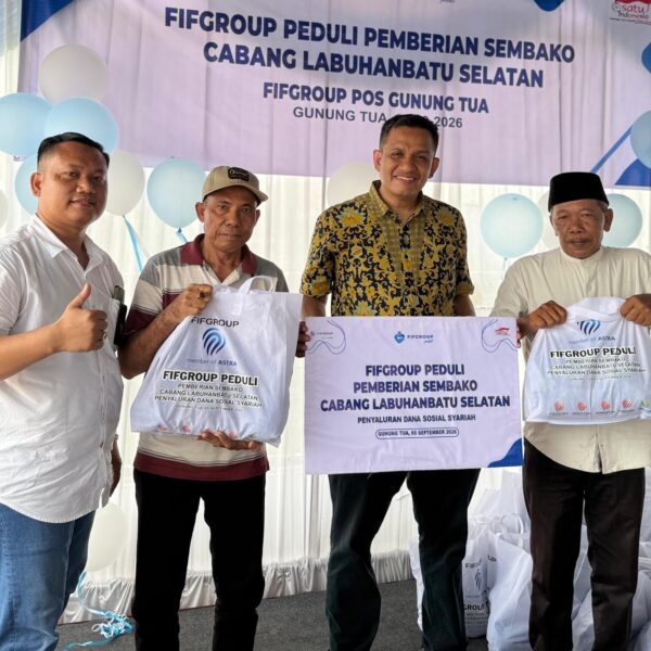 FIFGROUP Peduli Hadir di Gunung Tua, 80 Paket Sembako Dibagikan kepada Warga